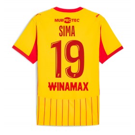 Herren Fußballbekleidung RC Lens Abdallah Sima #19 Heimtrikot 2025-26 Kurzarm